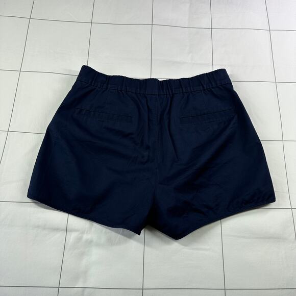 J.Crew Shorts Womens Small Navy Blue Pull On Lightweight Chino Classic Preppy - Picture 2 of 9